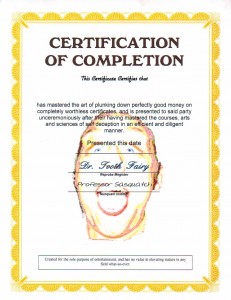 Fake Certification image